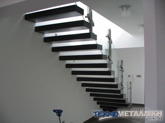 Indoor Stair Railings Cyprus - Technometalliki LTD